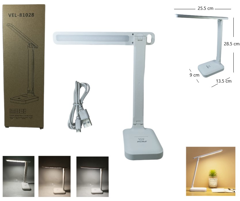 Velador Recargable De Escritorio Brazo Largo